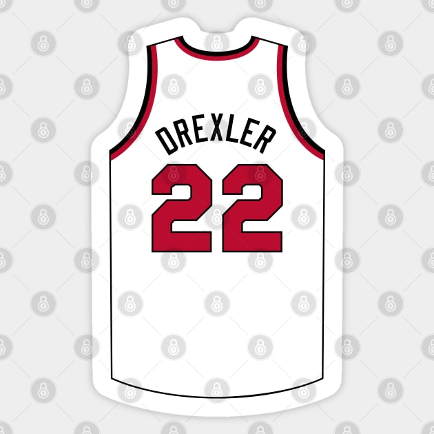 Clyde Drexler Portland Jersey Qiangy Sticker by qiangdade